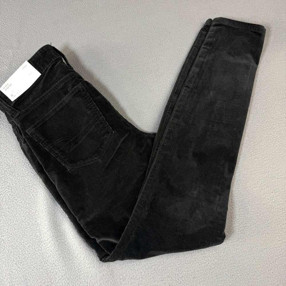 American Eagle‎ Corduroy Womens Jeggings 0 25W Short Stretch High Rise Pants